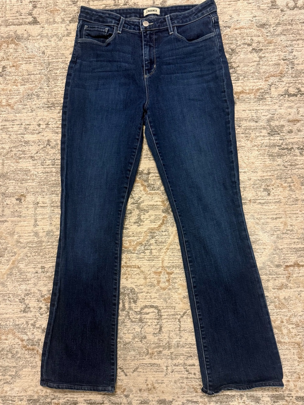 L’AGENCE Selma High-Rise Sleek Baby Bootcut Jeans Size 30 in Barstow Dark Indigo